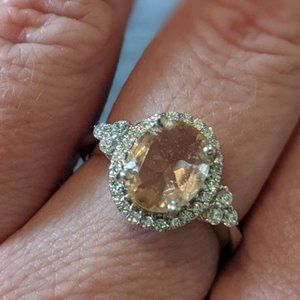 Morganite Ring size 9